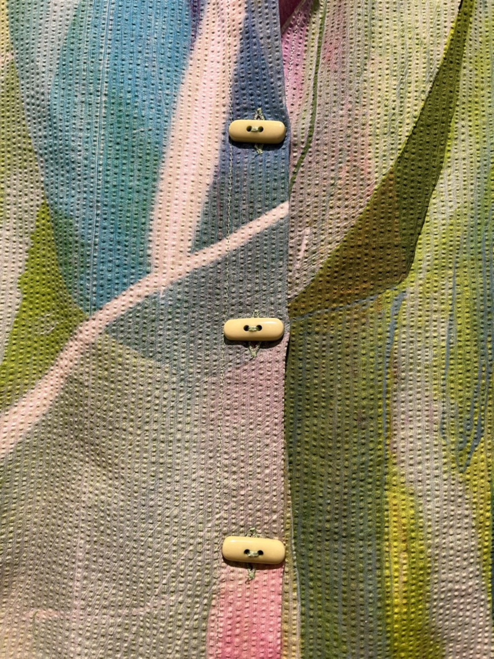 Artisan Green Multicolor Button-Down Shirt - Women's - Picture 3 of 5